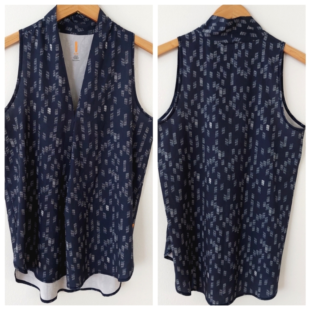 Lucy Tank Navy Geo Print - Size S